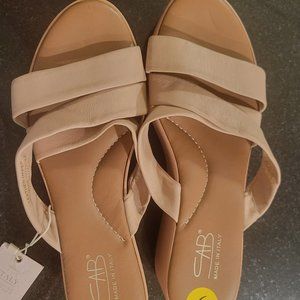 Italian,  Genuine leather platform sandals